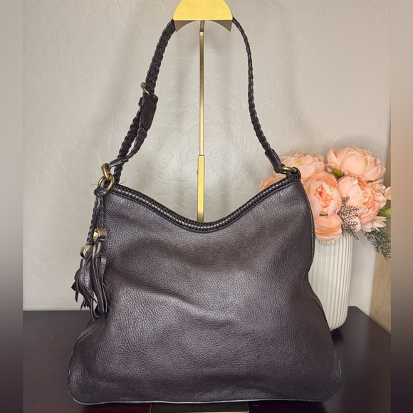EUC Gucci Marrakech dark brown leather shoulder bag - Picture 3 of 12